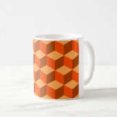 Mug Cubes orange (Devant droit)