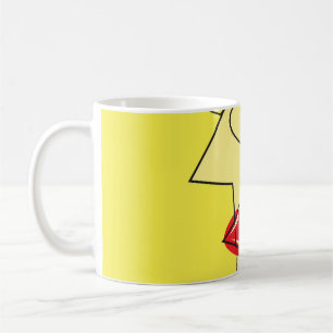 Mug Cubisme coloré : Portrait féminin Art.