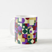 Mug Cubisme d'art moderne Cercles Carré Amateurs de ca (Devant gauche)