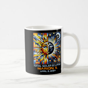 Mug Cubisme Éclipse Totale de Soleil Marion Illinois