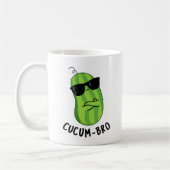 Mug Cucum-bro Funny Veggie Cucumber Pun (Gauche)