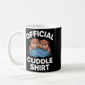Mug Cuddle Shirt Cute Beavers Snuggling  (Gauche)