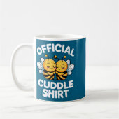 Mug Cuddle Shirt Cute Bees Funny Cozy Couple (Gauche)