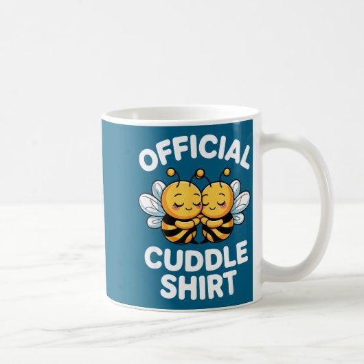 Mug Cuddle Shirt Cute Bees Funny Cozy Couple (Droite)