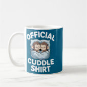 Mug Cuddle Shirt Cute Sleepy Monkey Couple  (Gauche)