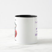 Mug Cuddly lemur holding love arrows - sip of love  (Centre)