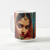 Mug Cueilleuse de thé, une dame indienne sulfureuse (Devant gauche)