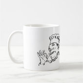 Mug Cuillère Cuillère Cuillère Couteau Noir (Gauche)