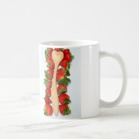Mug Cuillère de coeur fraise (Droite)