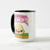 Mug Cuillère de Vanille avec Texte de Saut de Crème Gl (Devant gauche)
