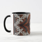 Mug Cuir multicolore et dentelle élégante rustique (Gauche)