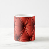 Mug Cuir rouge texturé : Détails du matériau (Centre)