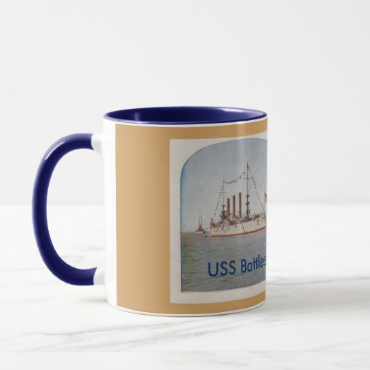 Mug Cuirassé Ohio (BB12) d'USS (Gauche)