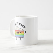 Mug Cuire Il Facile Fâcheux Pun De Gâteau (Devant gauche)