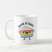 Mug Cuire Il Facile Fâcheux Pun De Gâteau (Gauche)