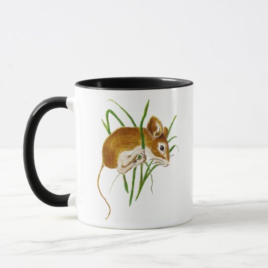 Mug Cuire, Souris Aquarelle Animal Nature (Gauche)