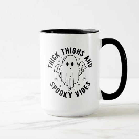 Mug "Cuirs Épais Et Vibes Éffrayantes" (Droite)