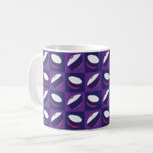 Mug Cuisine à bol à Cuisine bleu violet (Devant gauche)