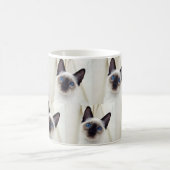 Mug Cuisine Beau Animal Blanc Noir Siamese Kitten Cat (Centre)