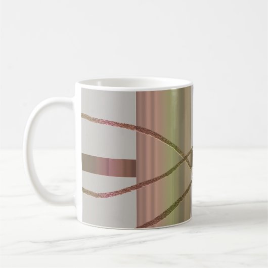 Mug Cuisine Brun Abstrait (Gauche)