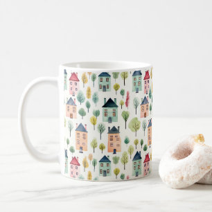 Mug Cuisine colorée Aquarelle Maisons Immo