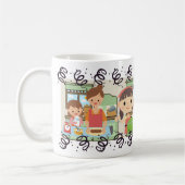 Mug Cuisine de cuisson Maman Fille Nourriture (Gauche)