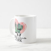 Mug Cuisine élégante Couleur d'eau habillée Cactus Pun (Devant gauche)
