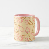 Mug Cuisine estivale avec contours de glace (Devant droit)