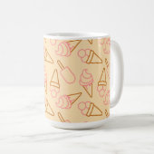 Mug Cuisine estivale avec contours de glace (Devant droit)