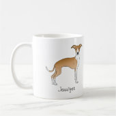 Mug Cuisine Italienne Faune Et Blanc Greyhound Avec No (Gauche)