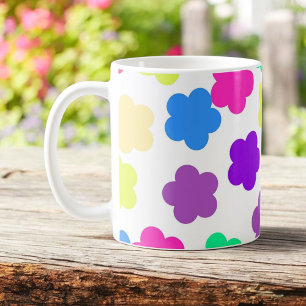 Mug Cuisine printanière rétro audacieuse de fleurs sau