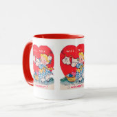 Mug Cuisine rétro vintage Valentine (Devant gauche)