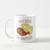 Mug Cuisine soule classique Poulet frit et gaufres Din (Gauche)