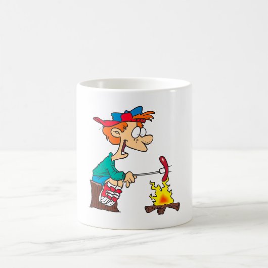 Mug Cuisine sur un feu de camp