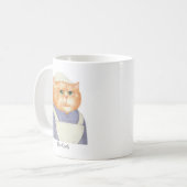 Mug CUISINER la bouillie blanche CAT + texte (Devant gauche)