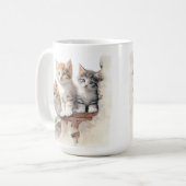 MUG CUISINES FLUFY ADORABLES SUR MUR EN BRIQUE (Devant gauche)