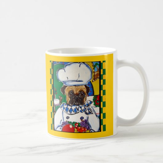Mug Cuisinier Fruits de Mer Pug (Droite)
