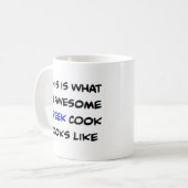 Mug cuisinier grec, génial (Devant gauche)