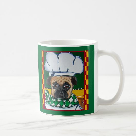 Mug Cuisinier Irlandais Pug (Droite)