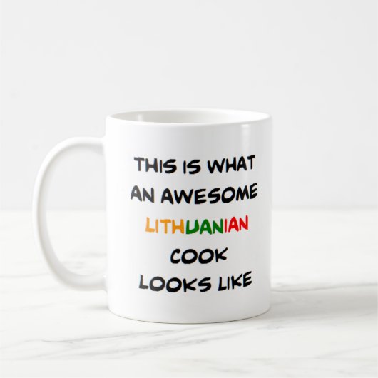 Mug cuisinier lituanien, génial (Gauche)