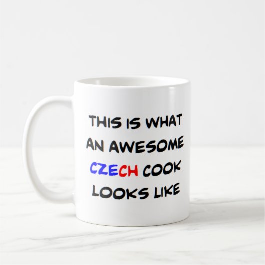 Mug cuisinier tchèque, génial (Gauche)