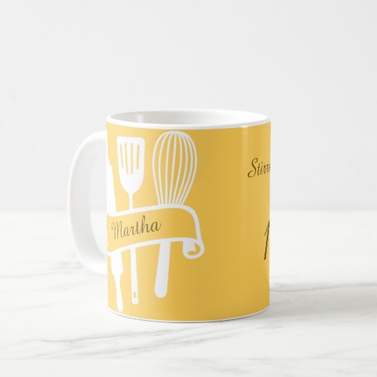 Mug Cuisinière personnalisée (Devant gauche)