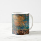 Mug Cuivre Patine Turquoise Clair (Devant droit)