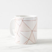 Mug Cuivre texture polygonale métallique avec brillant