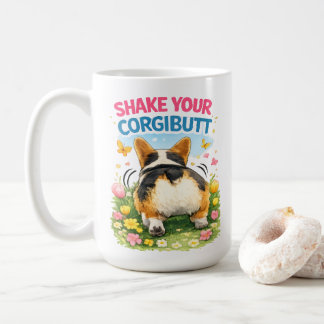Mug Cul de Corgi qui Gigote – Drôle d'Humour Corgi