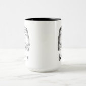 Mug Cul sec ! Cadeau drôle d'éléphant blanc Noël (Centre)