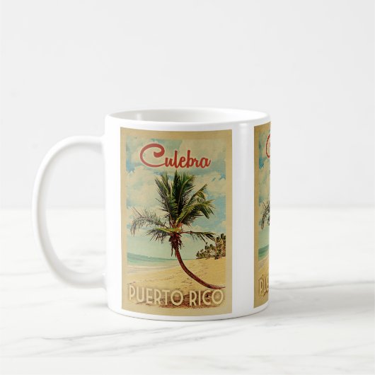Mug Culebra Palm Tree Vintage voyage (Gauche)