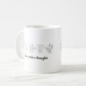Mug Cultiver des fleurs de pensées positives Minimalis (Devant gauche)