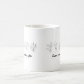 Mug Cultiver des fleurs de pensées positives Minimalis (Centre)