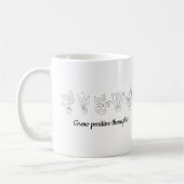Mug Cultiver des fleurs de pensées positives Minimalis (Gauche)